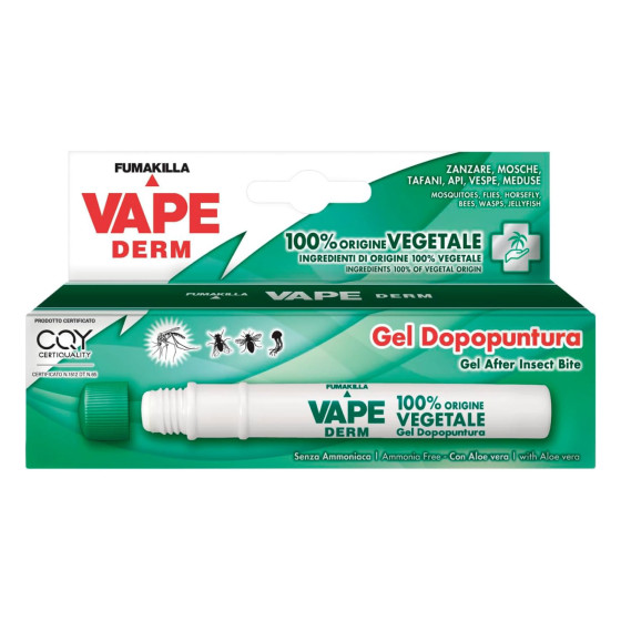 Vape Derm Gel Dopopuntura 100% Origine Vegetale Aloe Vera Stick Vape Derm Gel Dopopuntura 100% Origine Vegetale Aloe Vera Stick