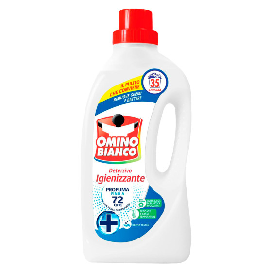 Detersivo Liquido per Lavatrice 35 Lavaggi Omino Bianco Detersivo Liquido per Lavatrice 35 Lavaggi Omino Bianco