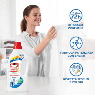 Detersivo Liquido per Lavatrice 35 Lavaggi Omino Bianco