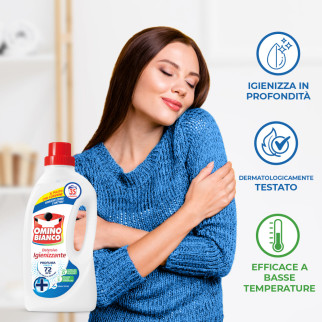 Detersivo Liquido per Lavatrice 35 Lavaggi Omino Bianco