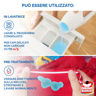 Detersivo Liquido per Lavatrice 35 Lavaggi Omino Bianco
