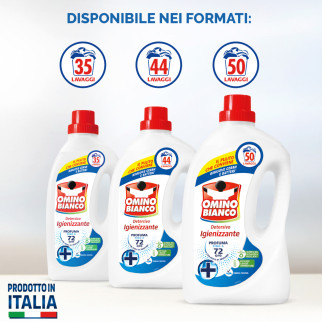 Detersivo Liquido per Lavatrice 35 Lavaggi Omino Bianco