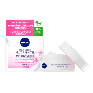 Crema Giorno Nutriente Idratante SPF 15 Pelli Secche e Sensibili Nivea