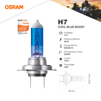 Acquista 2 Lampadine H7 Osram Cool Blue Boost per Off Road
