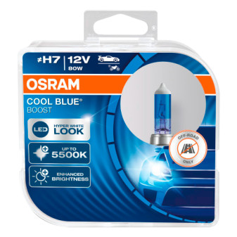 Acquista 2 Lampadine H7 Osram Cool Blue Boost per Off Road