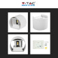 Immagine 11 - V-Tac VT-756 Lampada LED da Muro 5W Wall Light Bianca con Doppio LED SMD Applique IP65 - SKU 217082 / 217091