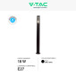 Immagine 2 - V-Tac VT-1185 Lampione Portalampada da Giardino per Lampadine E27 con Fissaggio a Terra IP44 Paletto 1m - SKU 10472