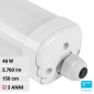 Immagine 1 - V-Tac VT-1574S Tubo LED Plafoniera Linkabile 48W Lampadina SMD Chip Samsung Impermeabile IP65 150cm - SKU 2162871 / 2162861
