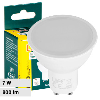 Faretto LED PAR16 GU10 7W SMD Life