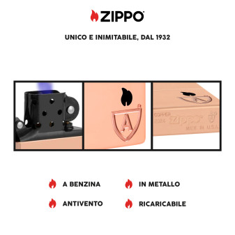 Accendino Zippo mod. 46171 Armor Solid Copper Collectible