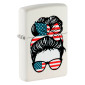 Immagine 1 - Zippo Accendino a Benzina Ricaricabile ed Antivento con Fantasia American Woman Design - mod. 46156