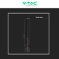Immagine 8 - V-Tac VT-11112 Lampada LED da Muro 12W Wall Lamp SMD Applique CRI≥90 IP65 Colore Nero - SKU 6834 / 6835