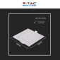 Immagine 8 - V-Tac VT-1807-SQ Pannello LED Quadrato 18W SMD da Incasso con Driver - SKU 214869 / 214870 / 214871