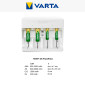 Immagine 4 - Varta Universal Charger Caricabatterie Universale AAA / AA / C / D / 9V NiMh e Indicatori LED con Cavo USB Tipo C e USB A