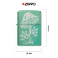 Immagine 4 - Zippo Accendino a Benzina Ricaricabile ed Antivento con Fantasia Mushroom Design - mod. 46178
