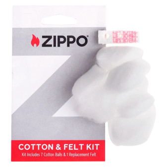 Batuffoli di Cotone e Feltro di Ricambio Zippo mod. 122112