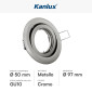 Immagine 2 - Kanlux ARGUS II CT-2115-C/M Portafaretto Rotondo Orientabile da Incasso con Portalampada per Lampadine GU10 - mod. 37160