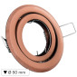 Immagine 1 - Kanlux ARGUS II CT-2115-AN Portafaretto Rotondo Orientabile da Incasso con Portalampada per Lampadine GU10 - mod. 37157