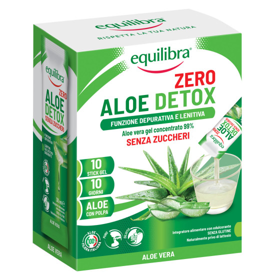Equilibra Aloe Detox ZERO Integratore Depurativo - 10 sticks Equilibra Aloe Detox ZERO Integratore Depurativo - 10 sticks
