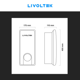 Wall box 22kW Trifase Smart IP54 IK10 con Cavo Tipo 2 Livoltek