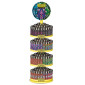 Clipper Espositore da Banco Girevole a Quattro Piani con Accendini Piccoli con Fantasia Always Hippie - 192 Accendini