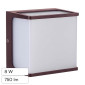 Immagine 1 - V-Tac VT-708 Lampada LED da Muro 8W SMD Applique IP65 Colore Marrone - SKU 10282