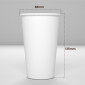 Immagine 3 - Bicchieri in Carta Riciclabile Colore Bianco da 480ml - Confezione da 50 Bicchieri