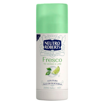 Deodorante Stick Fresco Tè Verde Lime 48h Zero Sali Neutro Roberts