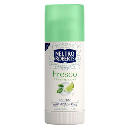 Deodorante Stick Fresco Tè Verde Lime 48h Zero Sali Neutro Roberts