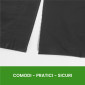 Immagine 5 - 10 Sacchi Neri ToroDuro HPDE in Rotolo a Strappo per Raccolta Rifiuti Plastica 120L 90x120cm