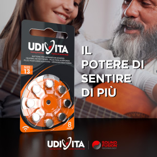 Udivita Batterie Protesi Acustiche Misura 13 Blister da 8