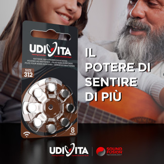 Udivita Batterie Protesi Acustiche Misura 312 Blister da 8