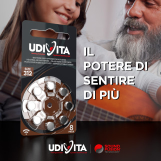 Udivita Batterie Protesi Acustiche Misura 312 Blister da 8