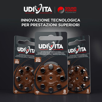 Udivita Batterie Protesi Acustiche Misura 312 Blister da 8