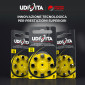 Immagine 7 - Udivita 80 Batterie per Protesi Acustiche Misura 10 Zinco Aria Tecnologia Sound Fusion - 10 Blister da 8 Pile