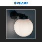 Immagine 4 - Velamp Portalampada da Giardino da Muro Applique a Sfera Opaca per Lampadine E27 - mod. SPH202P