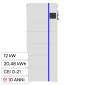 Immagine 1 - V-Tac Deye Sistema All-In-One Fotovoltaico Inverter Trifase Ibrido 12kW + Accumulo 20,48kWh CEI 0-21 IP65 - SKU 12234