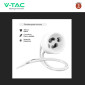 Immagine 8 - V-Tac VT-1131 Portafaretto Rotondo a Superficie in Alluminio con Portalampada per Lampadine GU10 Colore Bianco - SKU 10379