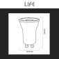 Immagine 5 - Life Lampadina LED GU10 4W Faretto MR11 COB - mod. 39.915017N40