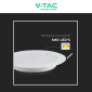 Immagine 10 - V-Tac VT-61012 Pannello LED Rotondo Slim 12W SMD da Incasso con Driver - SKU 7861 / 7862 / 7863