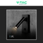Immagine 7 - V-Tac VT-402 Lampada LED da Muro 2W SMD Applique da Lettura Orientabile con Interruttore Colore Nero - SKU 10286 / 10287