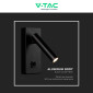 Immagine 9 - V-Tac VT-402 Lampada LED da Muro 2W SMD Applique da Lettura Orientabile con Interruttore Colore Nero - SKU 10286 / 10287