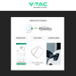 Immagine 6 - V-Tac Wall Box 7,4kW Monofase a Parete Smart Bluetooth IP65 IK10 Cavo Tipo 2 da 5 metri - SKU 11868