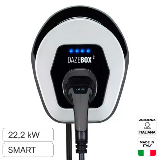 Wallbox 22,2kW Trifase IP55 con Cavo Tipo 2 Bluetooth Wi-Fi Daze