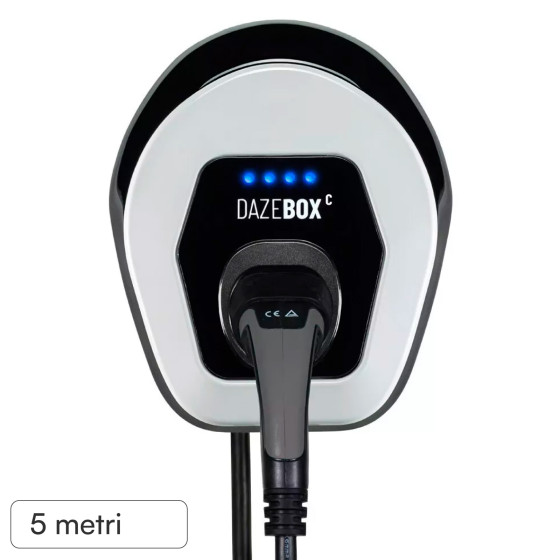 Wallbox 22,2kW Trifase IP55 con Cavo Tipo 2 Bluetooth Wi-Fi Daze Wallbox 22,2kW Trifase IP55 con Cavo Tipo 2 Bluetooth Wi-Fi Daze