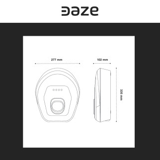 Wallbox 22,2kW Trifase IP55 con Cavo Tipo 2 Bluetooth Wi-Fi Daze