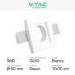 Immagine 2 - V-Tac VT 765SQ Portafaretto Quadrato da Incasso in Gesso con Portalampada per Lampadine GU10 - SKU 3651