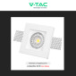 Immagine 8 - V-Tac VT 765SQ Portafaretto Quadrato da Incasso in Gesso con Portalampada per Lampadine GU10 - SKU 3651