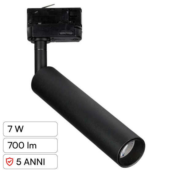 VT-407 Faretto LED da Binario7W Track Light COB Chip Samsung V-Tac VT-407 Faretto LED da Binario7W Track Light COB Chip Samsung V-Tac