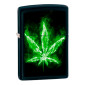 Zippo Accendino a Benzina Ricaricabile ed Antivento con Fantasia Leaf Design - mod. 22H022